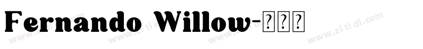 Fernando Willow字体转换